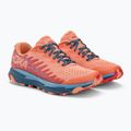 Moteriški bėgimo bateliai HOKA Torrent 3 papaya/real teal 5