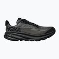 HOKA Clifton 9 black/carbon black vaikiški bėgimo bateliai 9