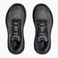 HOKA Clifton 9 black/carbon black vaikiški bėgimo bateliai 12