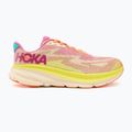 HOKA Clifton 9 fuksijos/vanilės spalvos vaikiški bėgimo bateliai 2