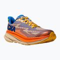 HOKA Clifton 9 ultramarino/electric tangerine vaikiški bėgimo bateliai 8