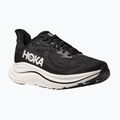 Moteriški bėgimo bateliai HOKA Clifton 10 Wide black/white