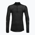 Vyriškas termoaktyvus džemperis Smartwool Intraknit Thermal Merino Base Layer 1/4 Zip black/white