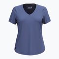 Moteriški žygio marškinėliai Smartwool Active Ultralite V-Neck nightfall blue 3