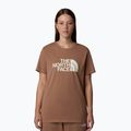 Moteriški marškinėliai The North Face Relaxed Easy Tee latte/white dune