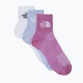 Kojinės The North Face Multi Sport Cush Quarter Sock 3 poros tnf white/purple