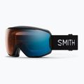 Slidinėjimo akiniai Smith Moment black/chromapop pro photochromic blue mirror