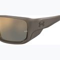 Vyriški akiniai nuo saulės Under Armour Attack MD S3 brwn metlzed/gold mirror oleophobic 7