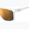 Vyriški "Under Armour Define/G S3" matinio balto aukso/auksinio veidrodžio akiniai nuo saulės 7