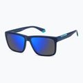 Vyriški akiniai nuo saulės Polaroid PLD 2164/S matte blue/blue mirror polarized 2