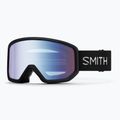 Slidinėjimo akiniai Smith Transfer black/blue sensor mirror