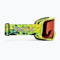 Vaikiški slidinėjimo akiniai Smith Daredevil S3 electric lime slime/green solx mirror antifog 2