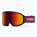 Vaikiški slidinėjimo akiniai Smith Reason OTG S3 deep plum gradient/red solx mirror antifog