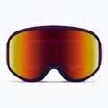 Vaikiški slidinėjimo akiniai Smith Reason OTG S3 deep plum gradient/red solx mirror antifog 2