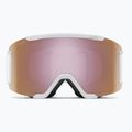 Slidinėjimo akiniai Smith Squad S2 white vapor/chromapop everyday rose gold mirror 2