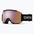 Slidinėjimo akiniai Smith Squad S2 black/chromapop everyday rose gold mirror