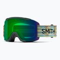 Slidinėjimo akiniai Smith Squad S2 emerald renu upcycled scrap/chromapop green mirror