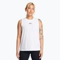 Moteriškas treniruočių tank topas Under Armour Rival Muscle Tank white/black