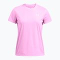 Moteriški žygio marškinėliai Under Armour Tech Riddle stellar pink/white 4