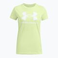 Under Armour moteriški marškinėliai Rival Logo tetro green/white 3