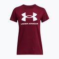 Under Armour moteriški marškinėliai su logotipu Rival cardinal/white 3