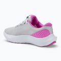 Under Armour Charged Surge 4 halo grey/vivid magenta/vivid magenta moteriški bėgimo bateliai 3