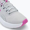 Under Armour Charged Surge 4 halo grey/vivid magenta/vivid magenta moteriški bėgimo bateliai 7