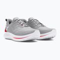 Under Armour Velociti 4 halo gray/racer red/white vyriški bėgimo bateliai