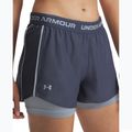 Moteriški treniruočių šortai Under Armour Tech Play Up 2in1 downpour gray / harbor blue / harbor blue 4