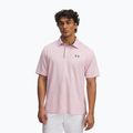 Vyriški polo marškinėliai Under Armour Tech Polo prime pink/pitch gray