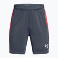 Vaikiški futbolo šortai Under Armour Challenger Knit downpour gray / fire / white