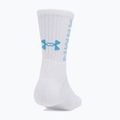 Under Armour 3-Maker Mid Crew kojinės 3 poros baltos/baltos/eterio mėlynos 3