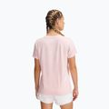 Moteriški žygio marškinėliai Under Armour Tech V-Twist prime pink/white 2
