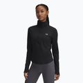 Moteriški marškinėliai ilgomis rankovėmis Under Armour Motion 1/2 Zip black/white