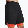 Vyriški treniruočių šortai Under Armour Vanish Woven 2In1 Sts black/fire/pitch gray 4
