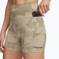 Moteriški treniruočių šortai Under Armour Project Rock Middy city khaki / black 4