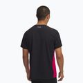 Vyriški bėgimo marškinėliai Under Armour Trail Run Zip black/shaded fuchsia/reflective 2