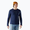 Vyriški ilgomis rankovėmis žygių marškinėliai Smartwool Perfect Crew deep navy