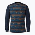 Vyriški termoaktyvūs marškinėliai Smartwool Merino 250 Baselayer Crew Boxed deep navy geo peaks 3