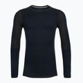 Vyriškas termoaktyvus marškinėlis ilgomis rankovėmis Smartwool Intraknit Thermal Merino Baselayer Colorblock Crew deep navy/charcoal