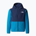 Vaikiškas flisinis džemperis The North Face Teen Glacier Full Zip Hoodie dusk blue/summit navy