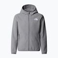 Vaikiškas flisinis džemperis The North Face Teen Glacier Full Zip Hoodie mid grey heather