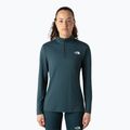 Moteriški marškinėliai The North Face Flex 1/4 Zip Slim deep cypress