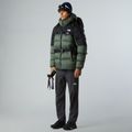 Vyriška The North Face Diablo Down 2.0 Hoodie pečių rūkas/juoda viržinė pūkinė striukė 2