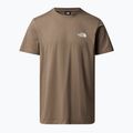 Vyriški marškinėliai The North Face Simple Dome mocha brown 3
