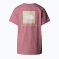 Moteriški marškinėliai The North Face Box Nse Relaxed nostalgia rose/gravel 5