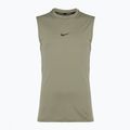 Vyriški treniruočių marškinėliai Nike Pro Dri-Fit be rankovių, šviesiai kariški/juodi 7