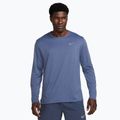 Vyriški bėgimo marškinėliai ilgomis rankovėmis Nike Miler Dri-Fit UV diffused blue
