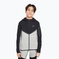 Vaikiškas džemperis Nike Sportswear Tech Fleece Full Zip dark grey heather/black/black/black