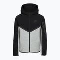 Vaikiškas džemperis Nike Sportswear Tech Fleece Full Zip dark grey heather/black/black/black 9